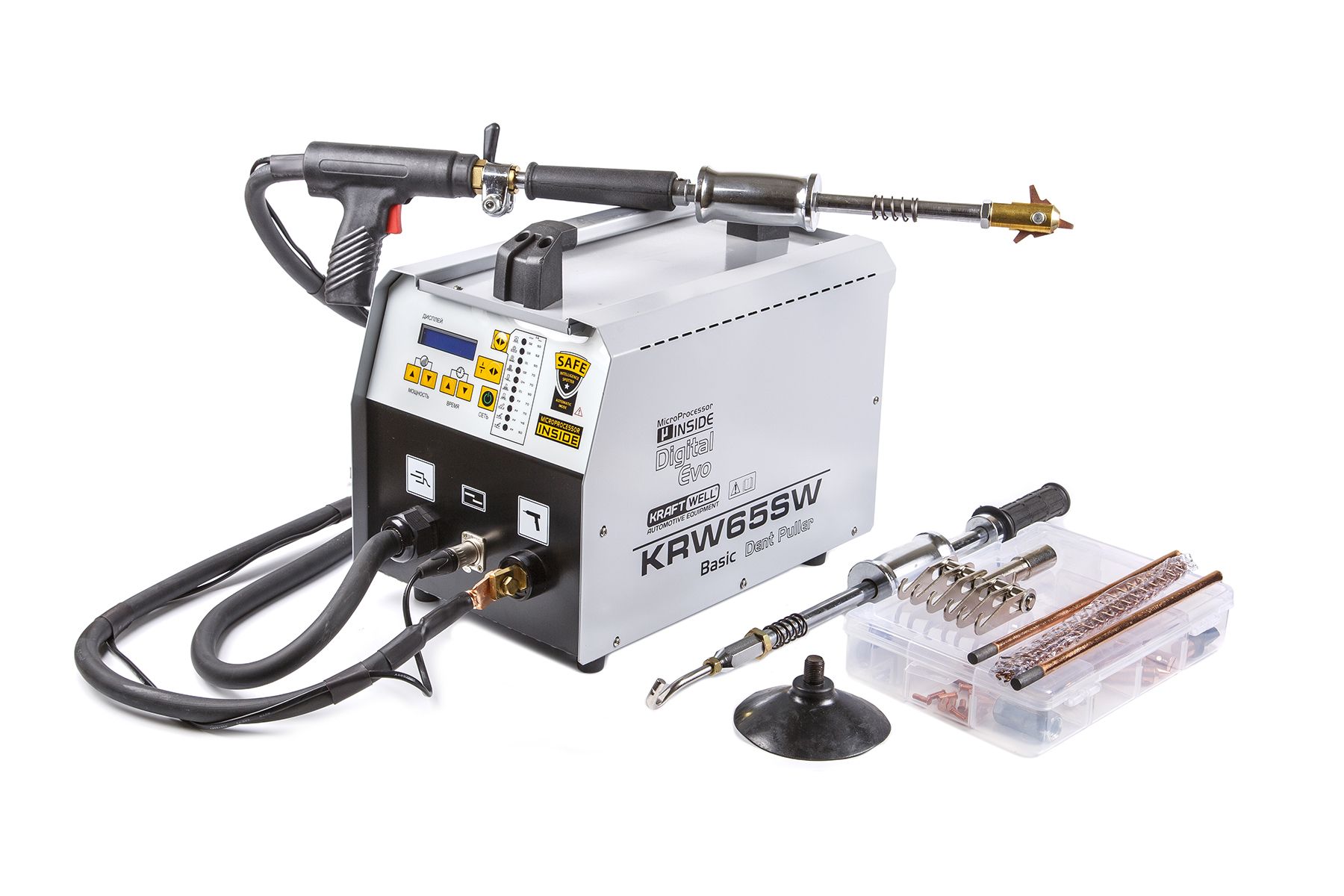 KraftWell KRW65SW/220L Аппарат для контактной точечной сварки 220 В (споттер)