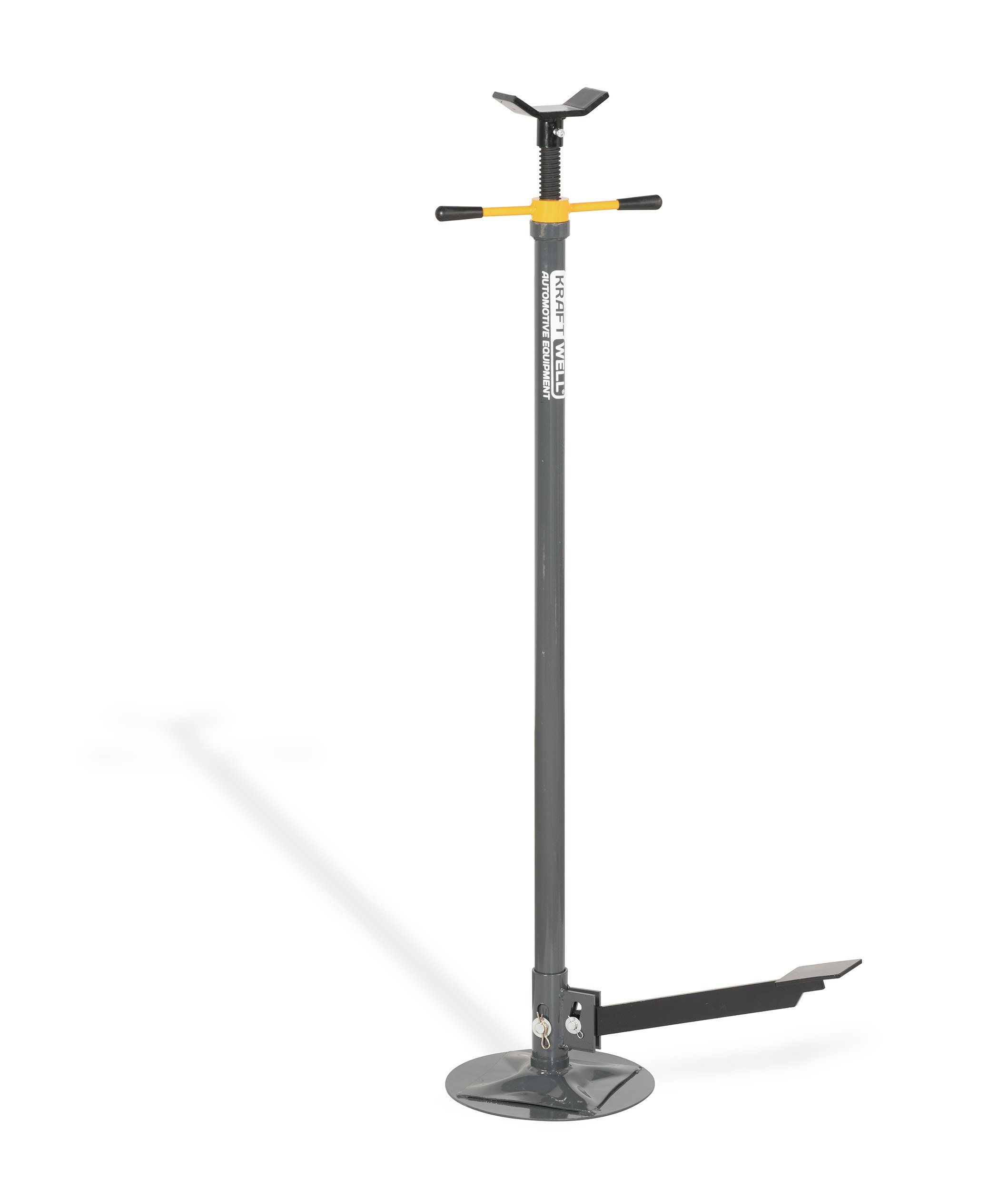 KraftWell KRW-HJS075F Стойка опорная винтовая г/п 0,75 т., с ножной педалью высота 1,35 - 2 м.