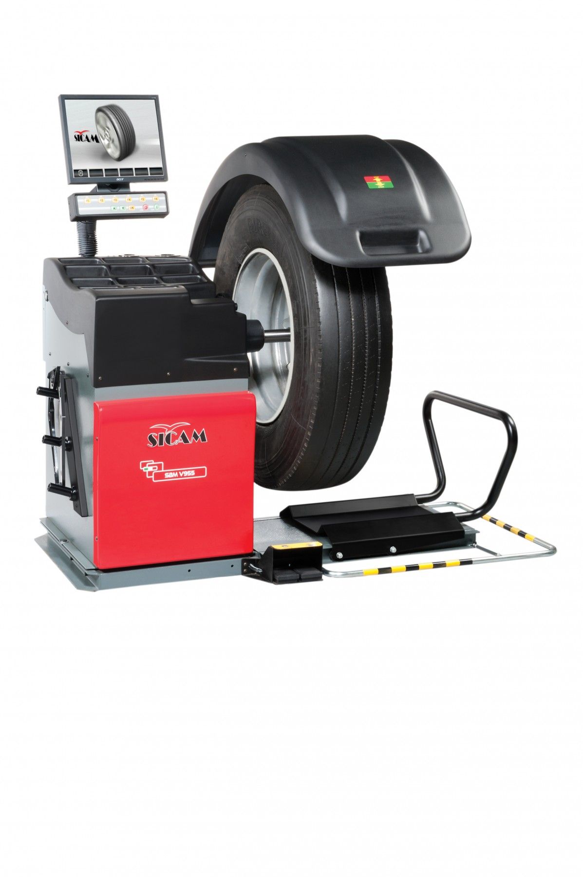 Sicam SBM955 Балансировочный стенд для колес грузовых автомобилей с ЖК-монитором (код 1694301787)