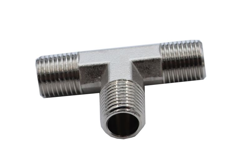 KraftWell KRW-TT14M3 Тройник резьбовой Т-образный M1/4" - M1/4" - M1/4", 1 шт
