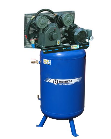 Воздушный компрессор поршневой Remeza с ременным приводом вертикальный СБ4/Ф-270.V80 B 3, 0 квт 380В