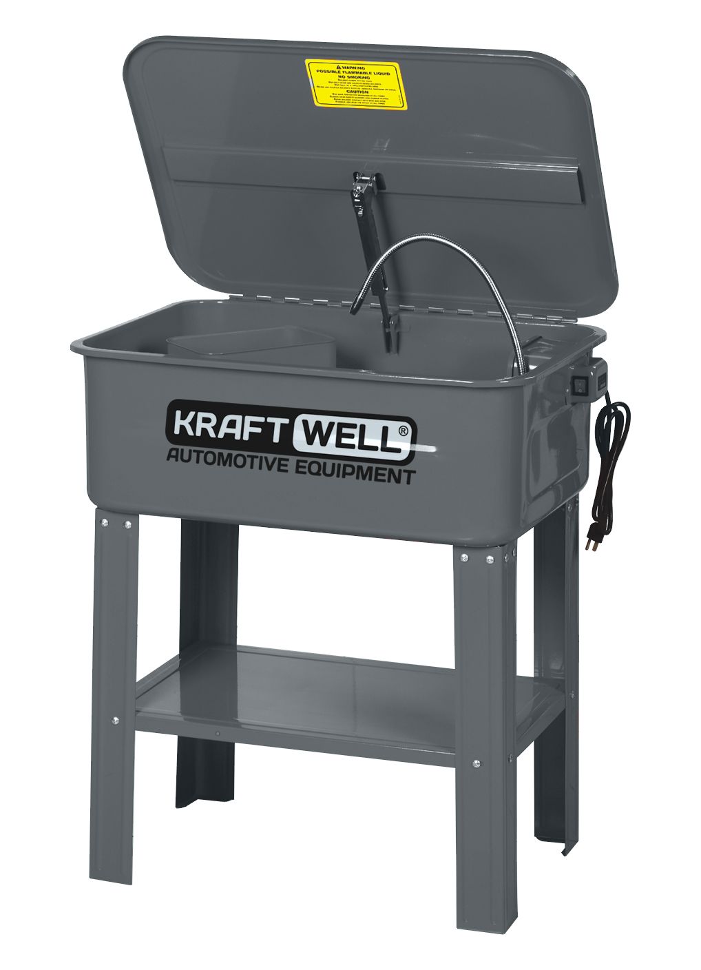 KraftWell KRW-PW75 Установка для мойки деталей напольная электрическая, 75 л