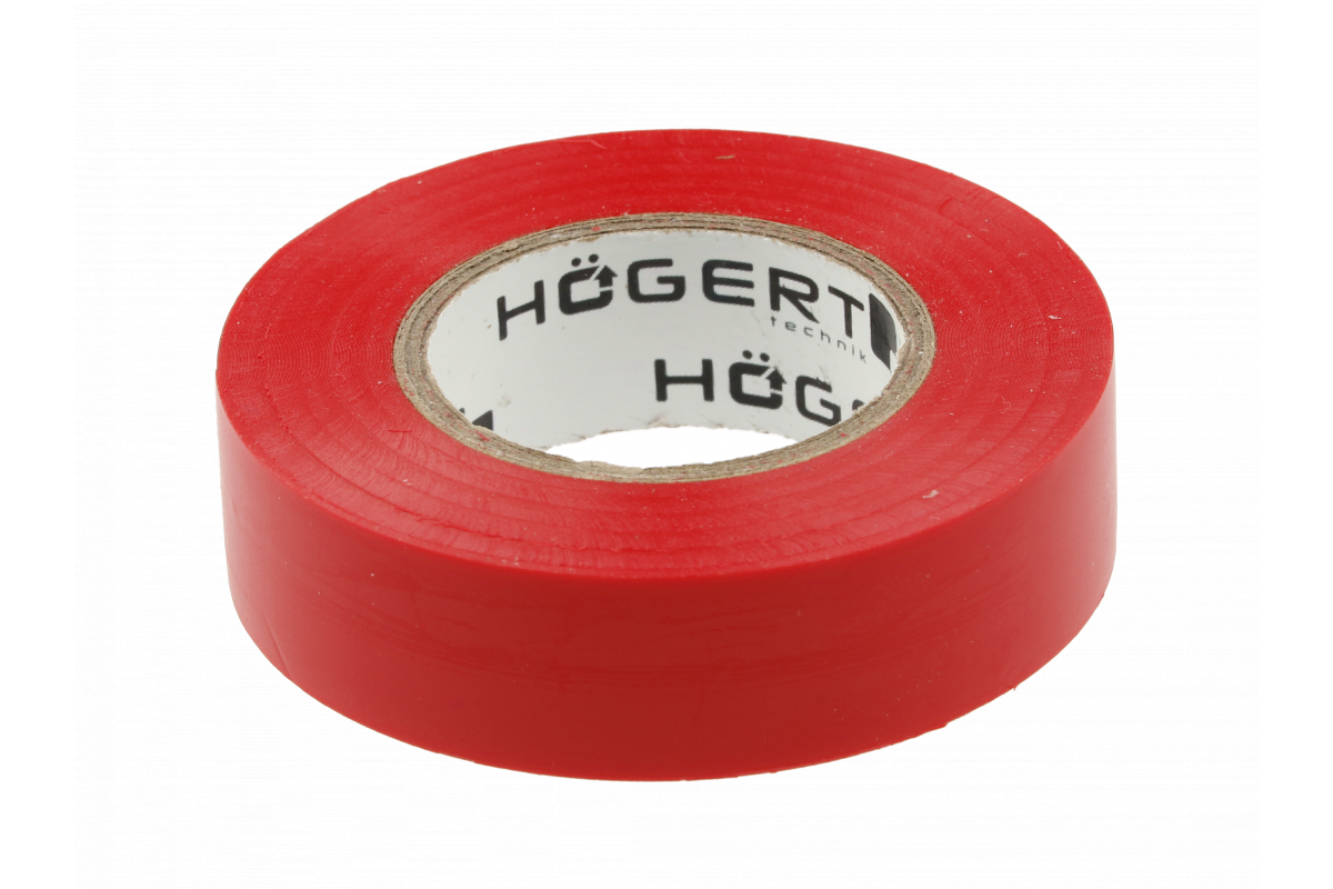 HOEGERT Изоляционная лента 0,13x19мм x 20м, красная