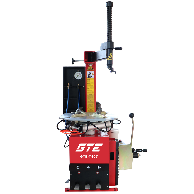 GTE-T107 - Станок шиномонтажный 12"- 24" 220В полуавтоматический взрывная накачка GTE - Характеристики станка:

Напряжение питания: 220 В
Диапазон зажима снаружи: 10" - 21"
Диапазон зажима изнутри: 12" - 24"
Ширина колеса: 260 мм
Максимальный диамет