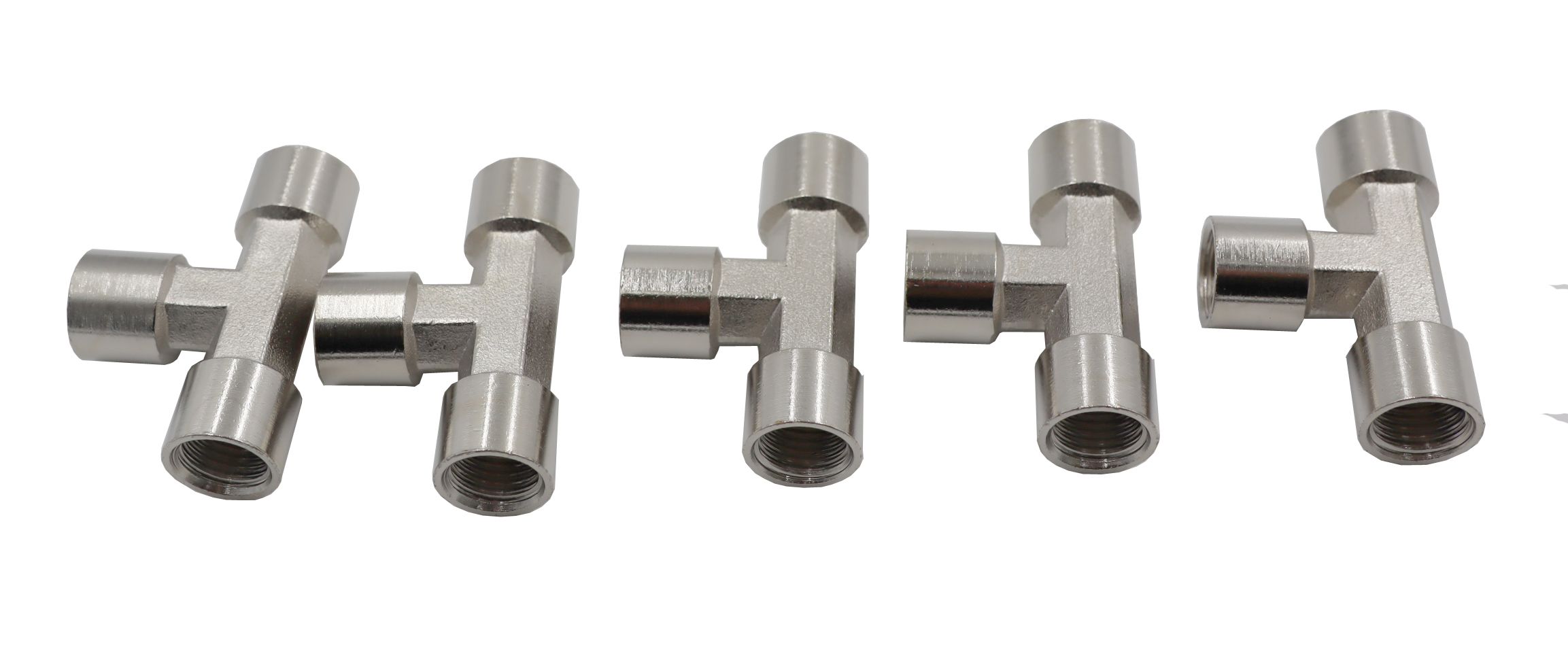 KraftWell KRW-TT14F3-5 Тройник резьбовой Т-образный F1/4" - F1/4" - F1/4", 5 шт