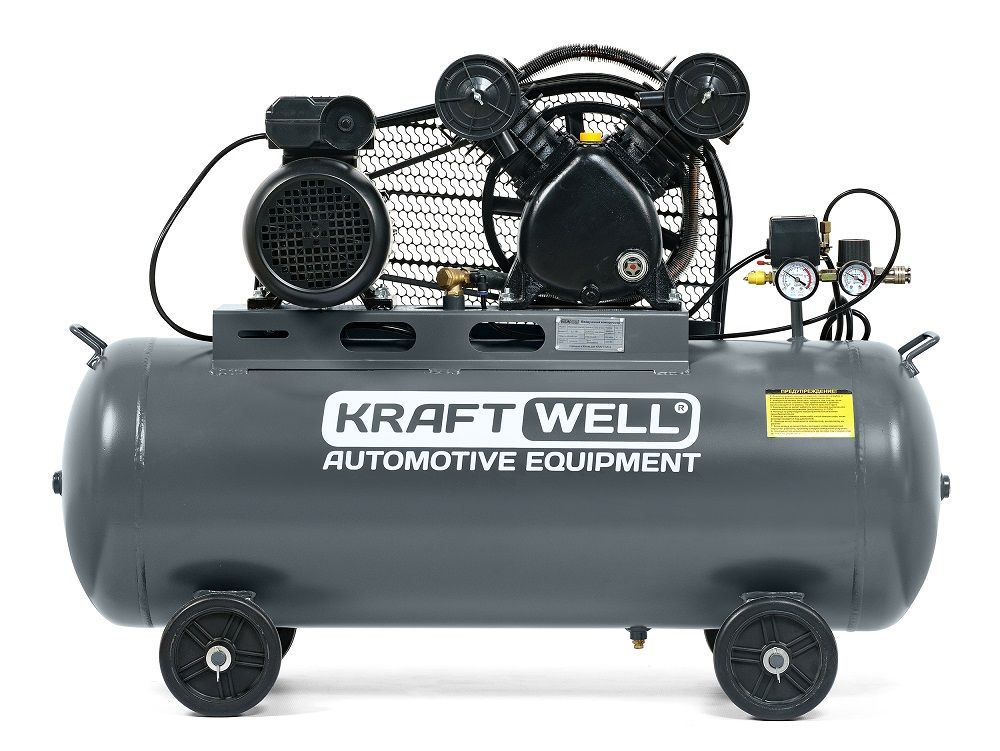 KraftWell SPIRUS 420A/220 Компрессор поршневой 420 л/мин, 10 бар, 100 л, 220В