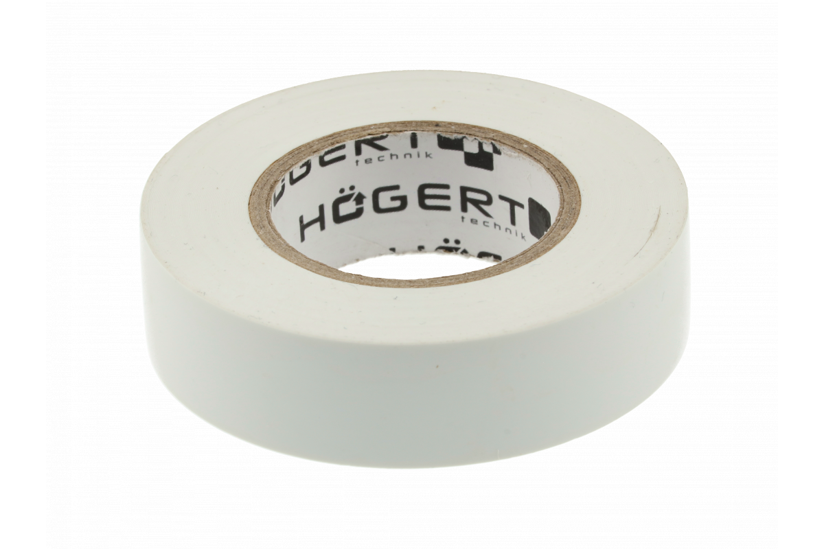 HOEGERT Изоляционная лента 0,13x19мм x 20м, белая