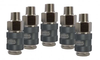 KraftWell KRW-QC14FM-5 БРС "мама", резьба M1/4", 5 шт