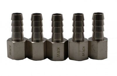 KraftWell KRW-TF1014F-5 Фитинг "елочка" 10 мм - F1/4", 5 шт