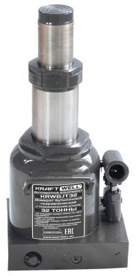 KraftWell KRWBJT32 Домкрат бутылочный г/п 32 т. с телескопическим штоком