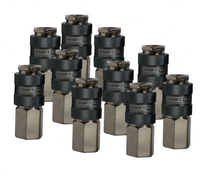 KraftWell KRW-QC14FF-10 БРС "мама", резьба F1/4", 10 шт