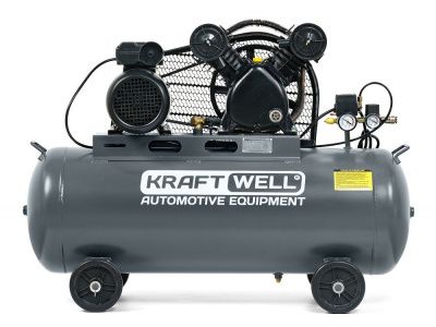 KraftWell SPIRUS 420A Компрессор поршневой 420 л/мин, 10 бар, 100 л, 380В