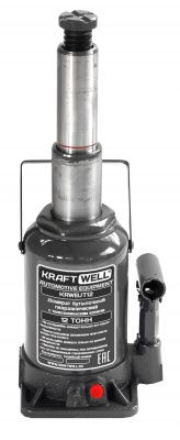KraftWell KRWBJT12 Домкрат бутылочный г/п 12 т. с телескопическим штоком