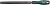 Полукруглый напильник с резиновой ручкой 200 мм, 5152-8G, HANS