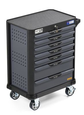 KraftWell KRW-TTG+SET277 Тележка профессиональная с 7 ящиками+ПОДАРОК инструмент 277 предметов