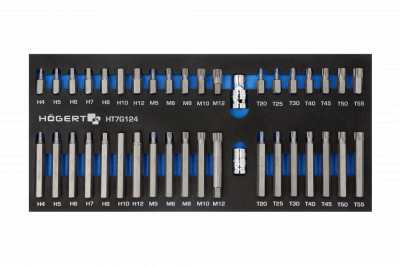 HOEGERT Набор бит 40 шт., ложемент EVA
